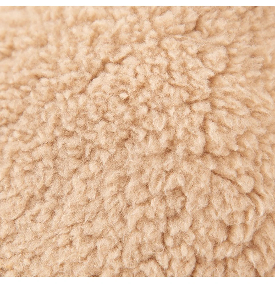 Maltese Plush Vest Winter Dog Clothes Warm Yorkshire Two-Legged Fleece Jacket Trendy Pet Apparel with Traction Buckle