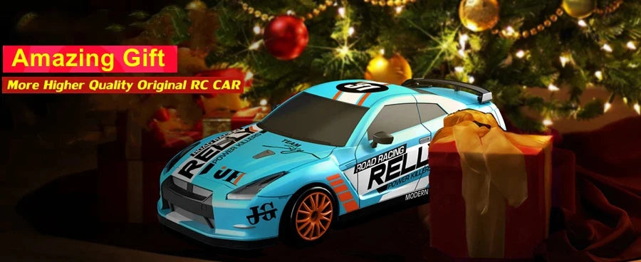 4WD Remote Control Car RC Drift 1:24 20KM/H High Speed Vehicle with LED Lights Racing Sport Toy for Adults Boys Girls Kids Gifts