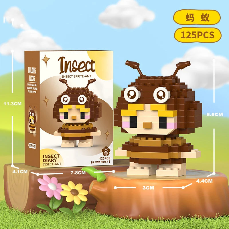 Animals Bricks Construction Set Micro Building Blocks Children Toy Adult Particle Building Block Mini Toys Decoration Home Gifts