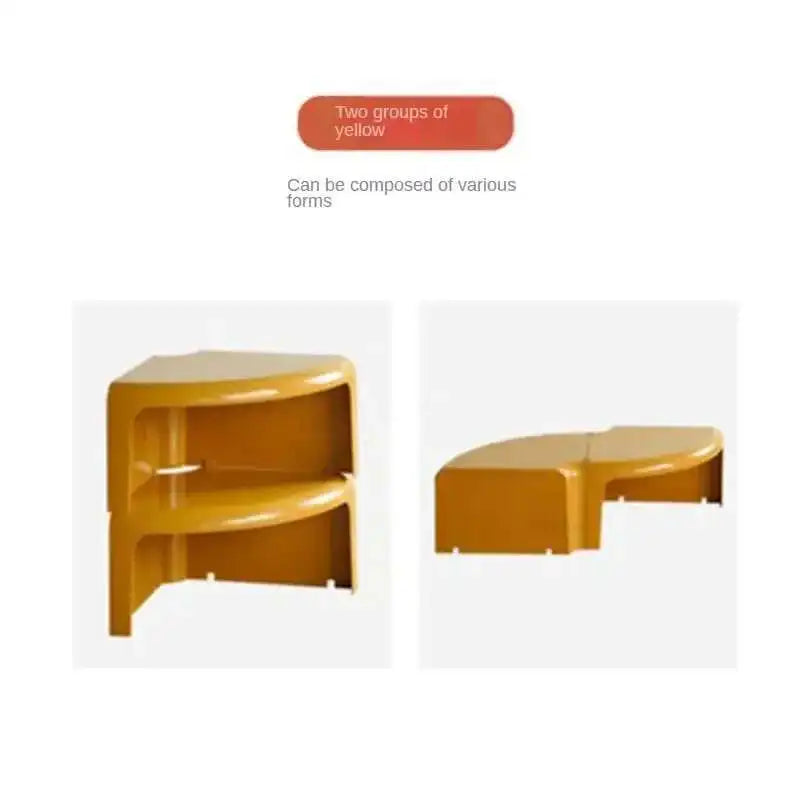 Nordic Round Color Side Table Creative ABS Plastic Coffee Tables Designer Living Room Furniture Modern Home Storage Corner Table