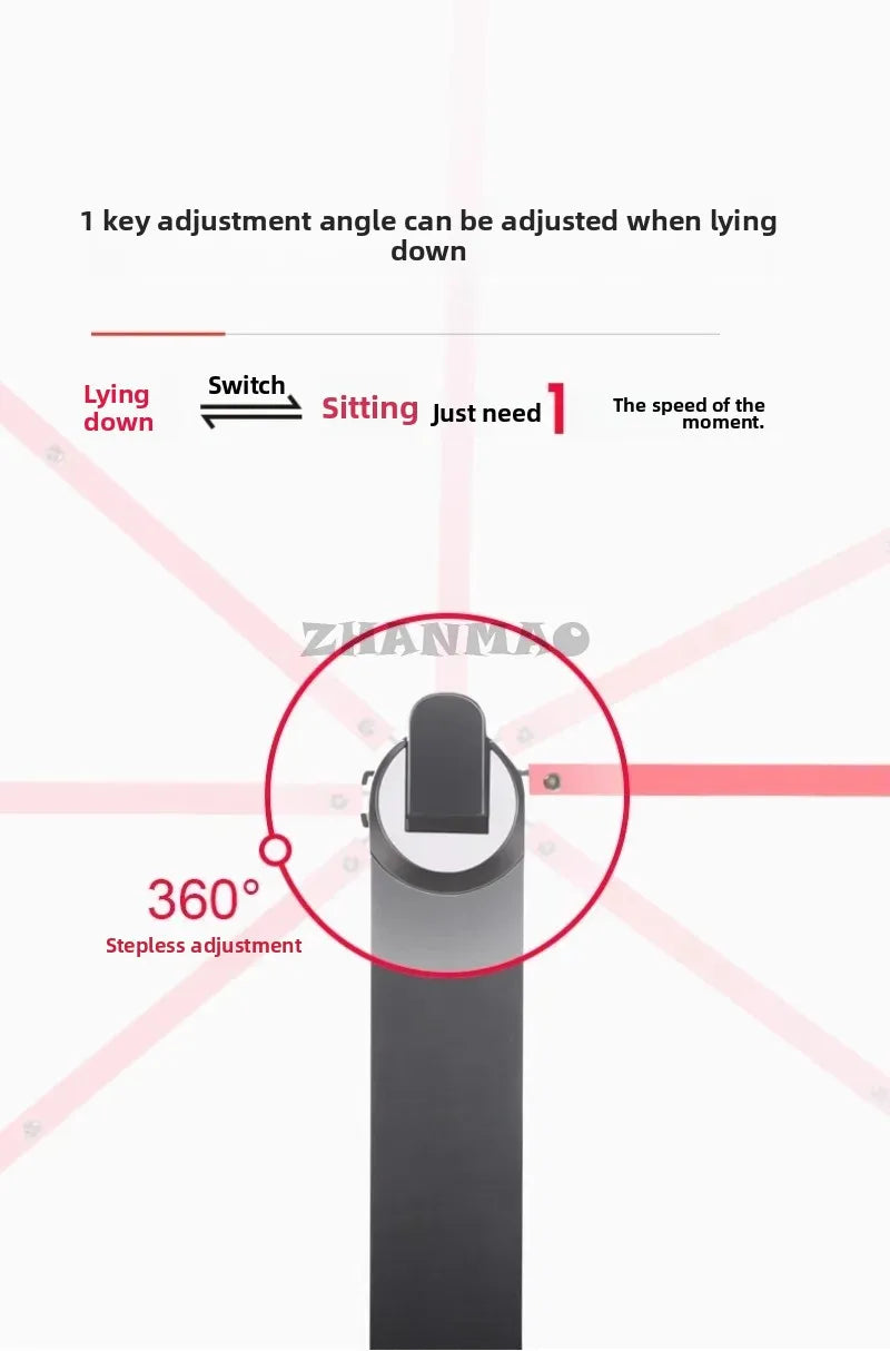 Lying Flat on The Bed, Laptop Desk, Foldable Tablet Stand, Adjustable and Movable, Writing Desk for Lying Down Desk Table