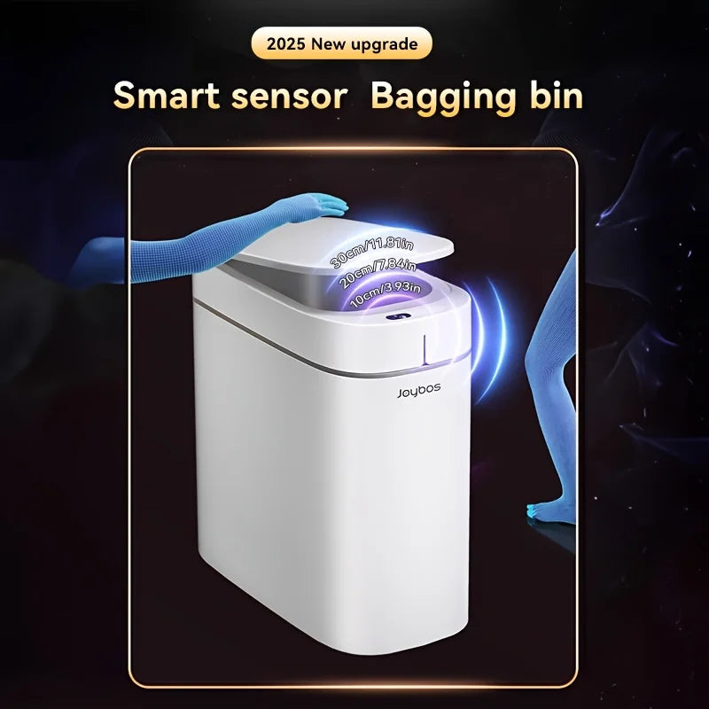 Smart Sensor Garbage Bathroom Trash Can Automatic Adsorption Bag Household Toilet Induction Waterproof Garbage Can Home Supplies