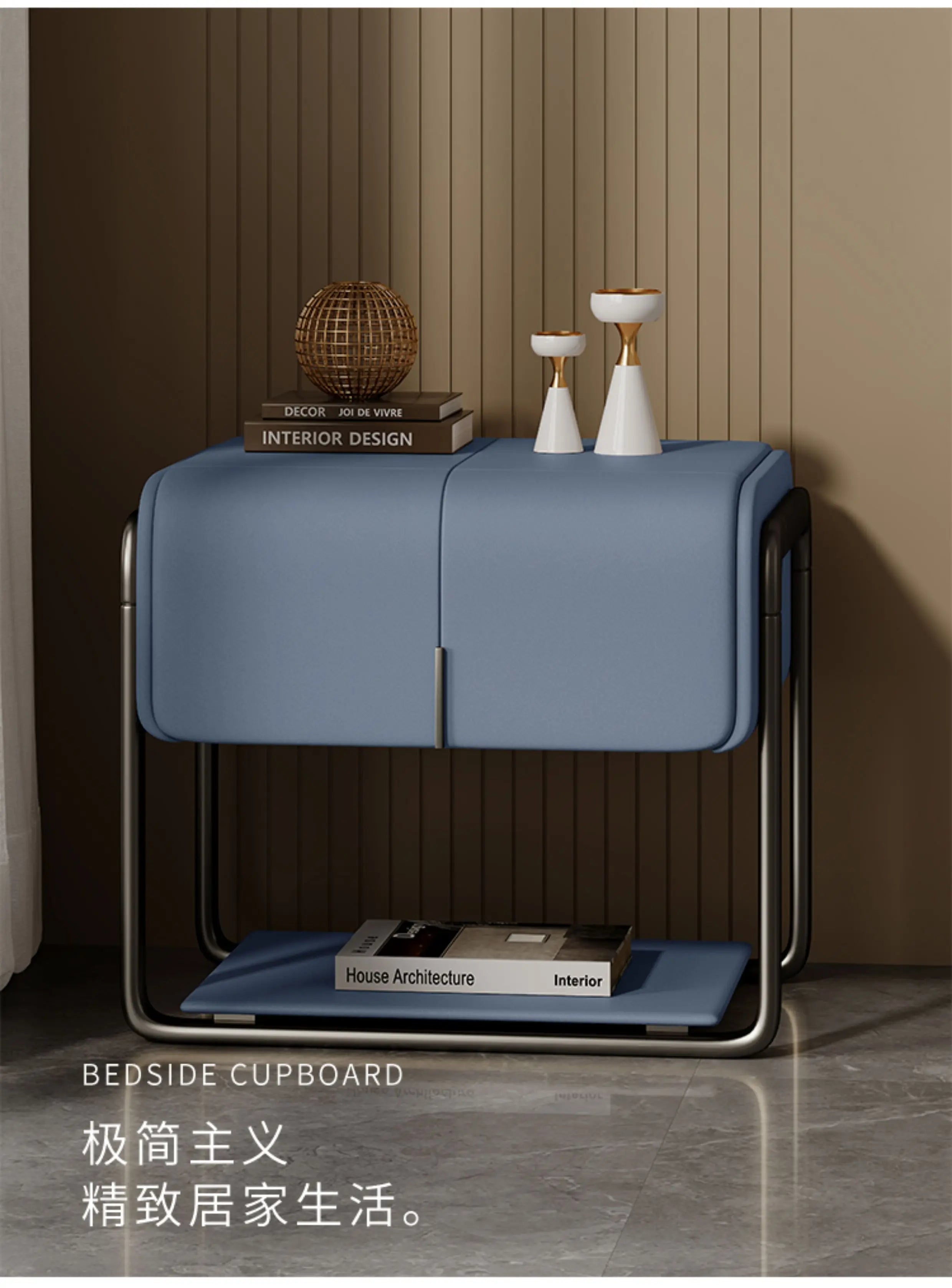 Minimalist Design Nightstands Modern Aesthetic Classic Storage Bedside Table Space Saving Bedroom Tables De Nuit Room Furnitures