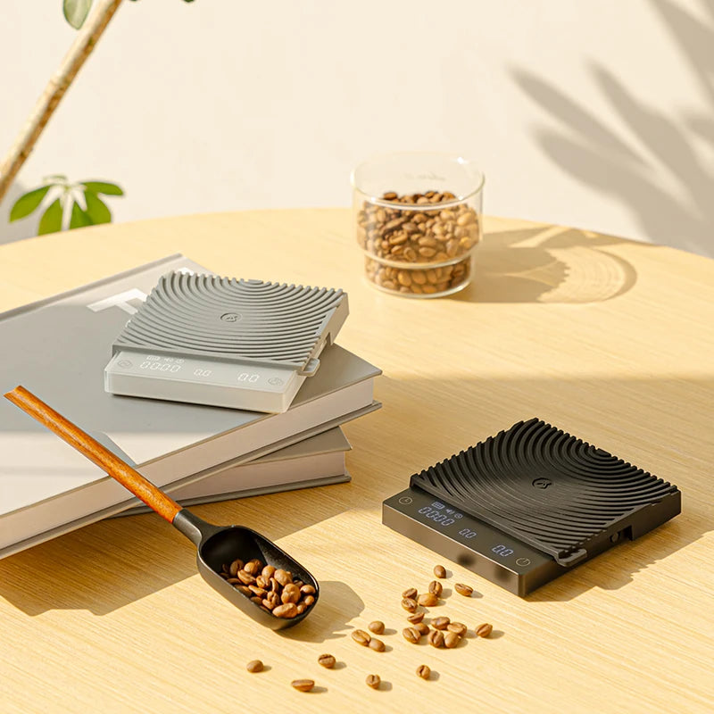 TIMEMORE Black Mirror MINI 0.1g Coffee Scale Espresso And Measurement Flow Rate LED Screen Barista Scales Kitchen