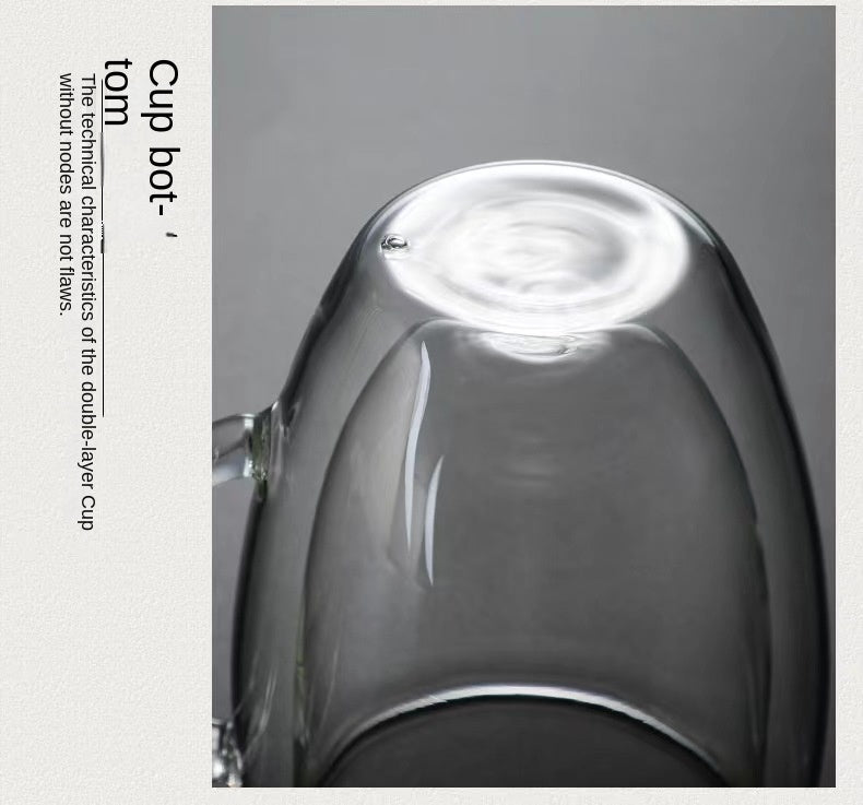 Heat Resistant Double Wall Glass Cup High Borosilicate Glass Mug Beer Juice Coffee Water Cups Transparent Cup Drinkware Gift