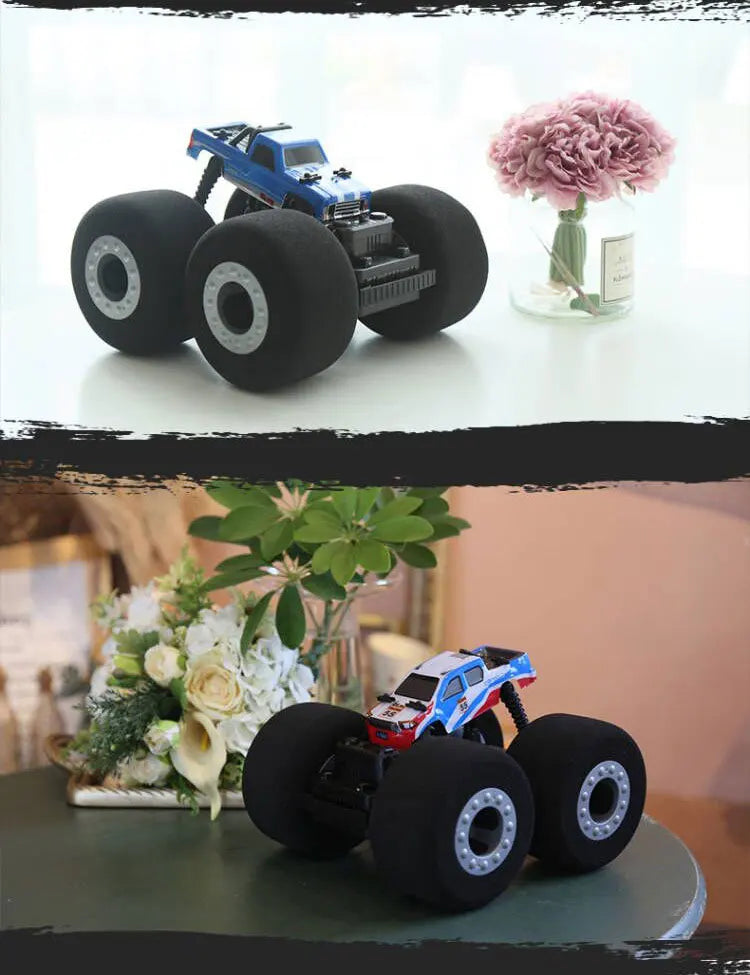 RC Car Stunt Drift Soft Big Sponge Tires Buggy Vehicle Model Radio Controlled Machine Remote Control Toys For Boys Gifts Indoor