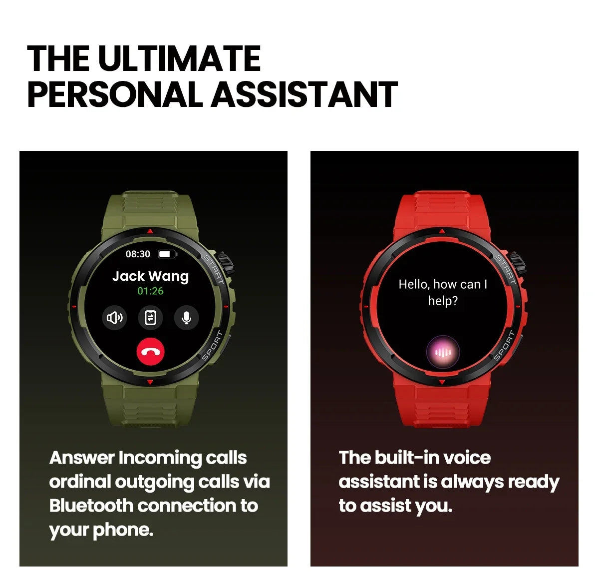 New Zeblaze Ares 3 Plus 1.43'' HD AMOLED Display Voice Calling Smartwatch New 3D Interactive Health&Fitness Tracking Smart Watch