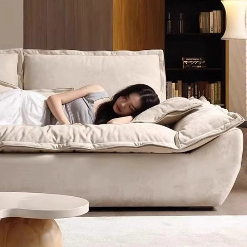 Minimalist Living Room Sofas Oversized Cushion Individual Nordic Living Room Sofas 2 Seater Modern Divano Soggiorno Furniture