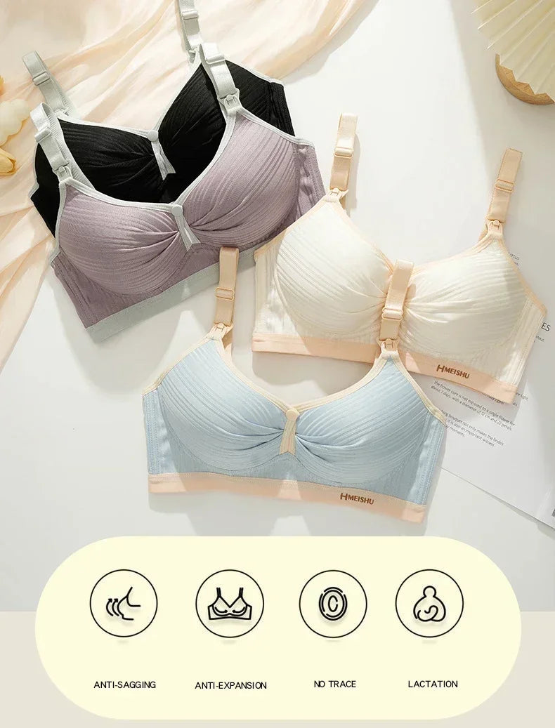 Breastfeeding Bras Maternity Nursing Bra for Feeding Nursing Underwear Clothes for Pregnant Women Soutien Gorge Allaitement