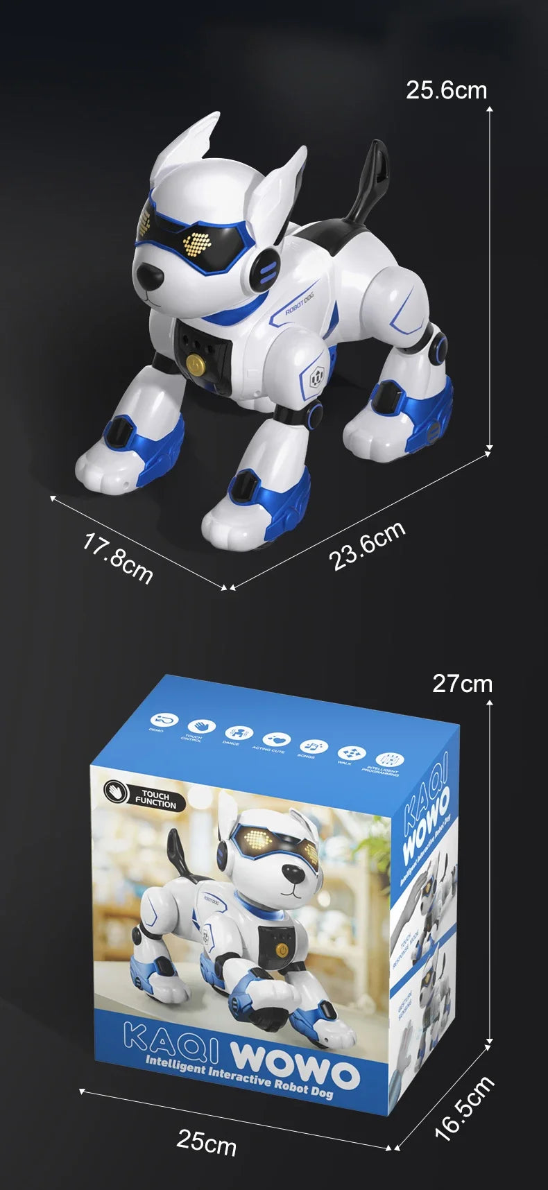 JJRC New Product R27 Smart Voice Robot Dog - Kids' Electronic Pet, Early Education Interactive Toy Robot Halloween Gift