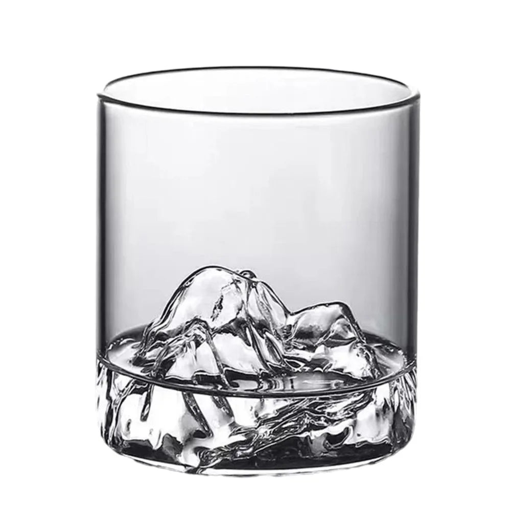 Drinkware glass glacier water cup 175/300ml Guanshan cup single whiskey transparent crystal cup suitable for bar party tea party
