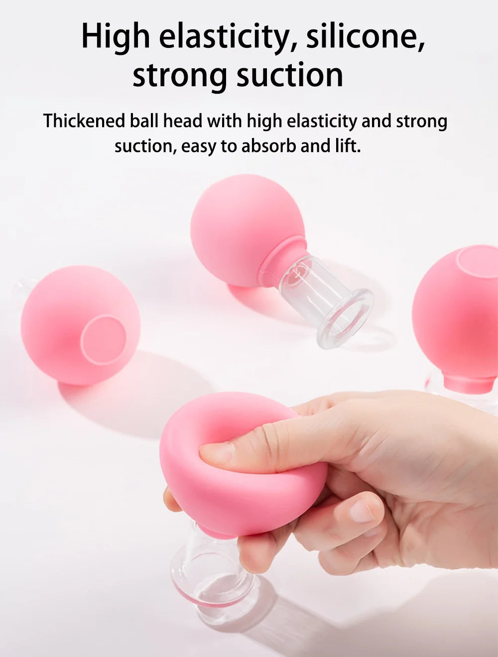 1/4PCS Rubber Massage Body Cups Vacuum Face Cupping Massage Cupping Facial Skin Lifting Body Anti Cellulite