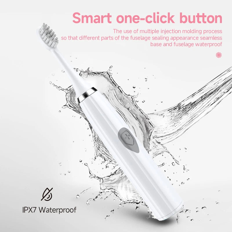 Clearance_Electric Toothbrush for Adults Soft Portable Battery Endurance IPX6 Waterproof Intelligent Effective Oral Care Men Wom