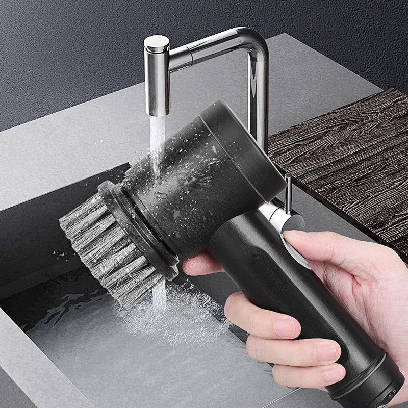 Xiaomi Electric Cleaning Brush Wireless Black High-power Multifunctional Bathroom Waterproof Portable Cleaning Brush Household