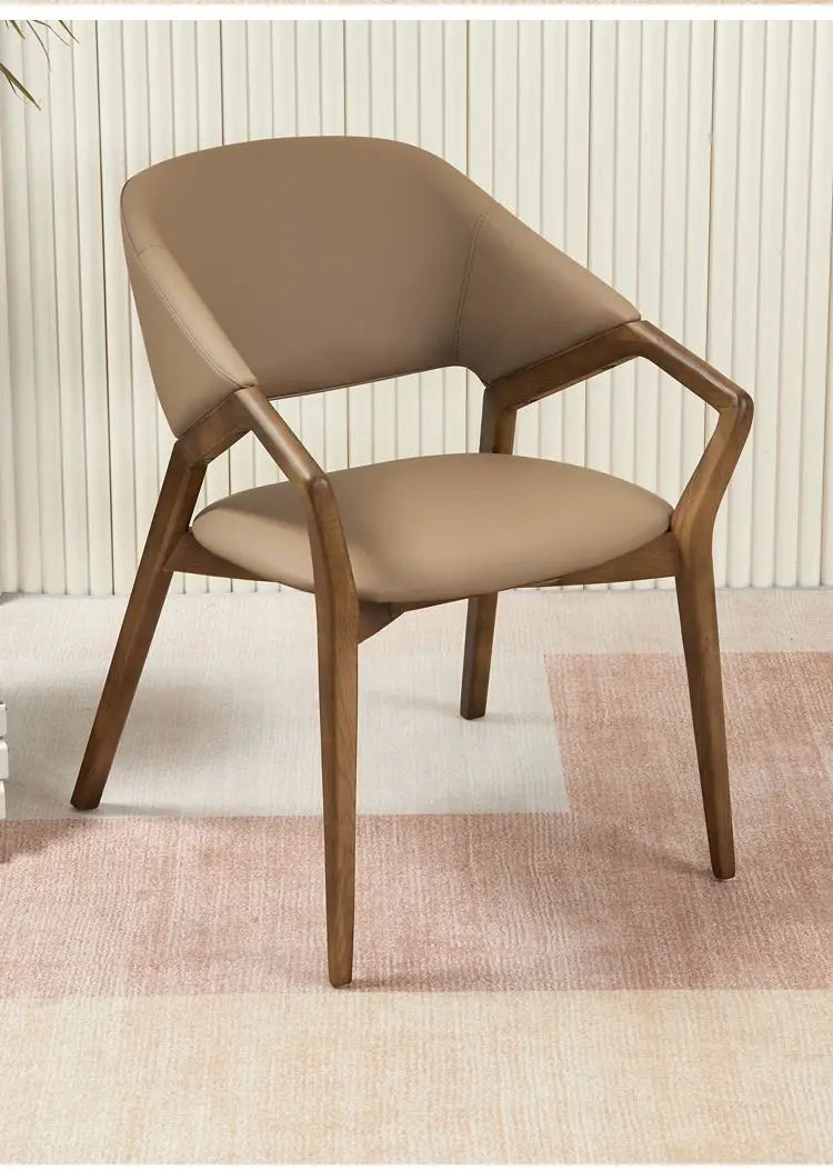 Nordic Simple Chair Solid Wood Italian Lounge Clear Aesthetics Modern Chairs Designer Entrance Minimalist Muebles Furniture