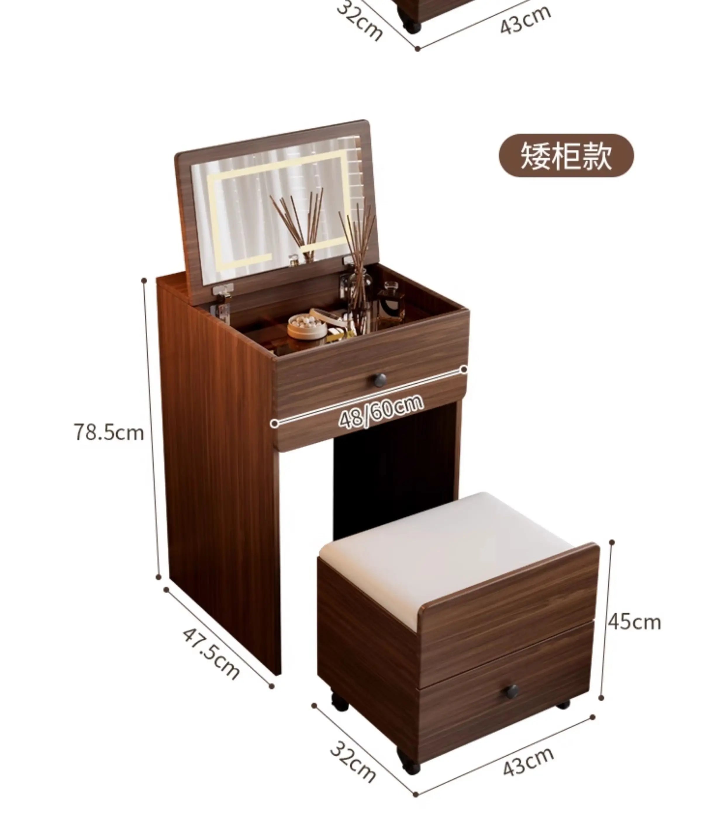 Multifunctional Narrow Nightstands With Drawers Storage Vintage Mid Century Nightstands Classic Elegant Criado Mudo Furniture