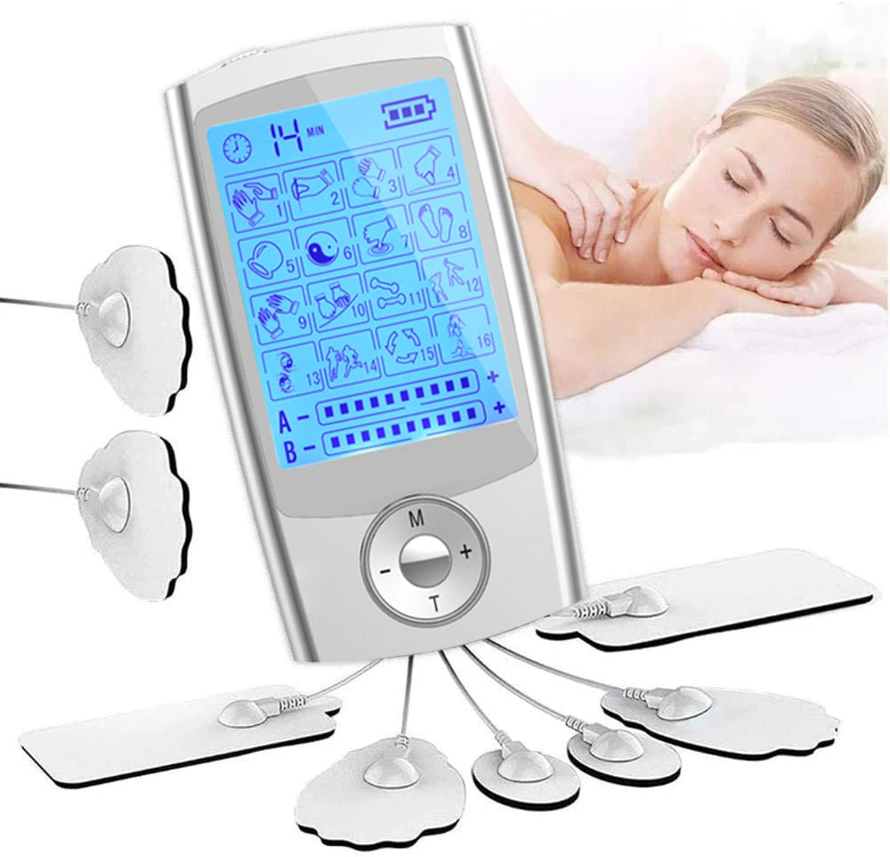 New Tens Unit Relax Muscle Stimulator Body Massage Digital Therapy 24 Modes EMS Acupuncture Slimming Machine Electrostimulator