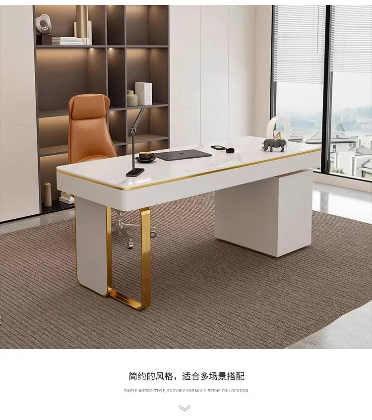 Modern Luxury Rock Slab Room Desks Gaming Desk Computer Desk Office Table Gaming Table Motion Study Computer Desks Furniture