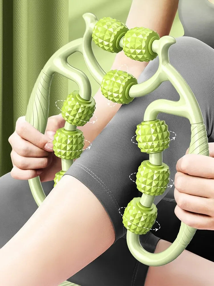 12 Rounds Of Circular Leg Slimming Muscle Stretching And Relaxation Massage Equipment, Leg Slimming Artifact, Circular Leg Clamp