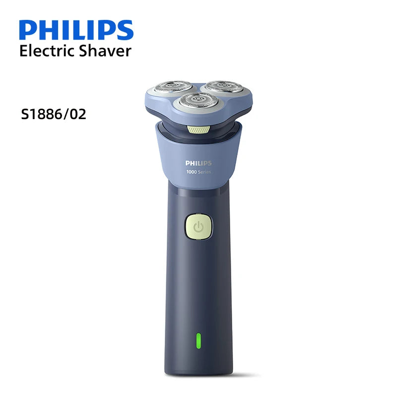 PHILIPS S1886/1887 Stand Up Electric Shaver USB Charge Stainless Steel PowerCut Blade Razor Triple Floating Head Beard Trimmer