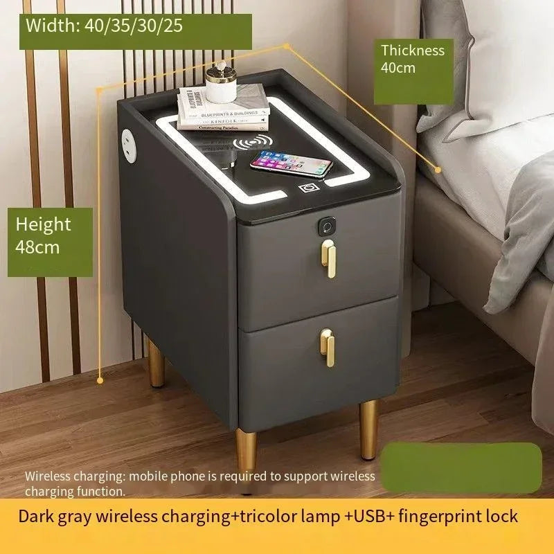 Night Table Bedside Nightstands Bedroom Bedside Furniture Gamer Narrow Bed Desk Nordic Drawer Closets Meubles De Chambre