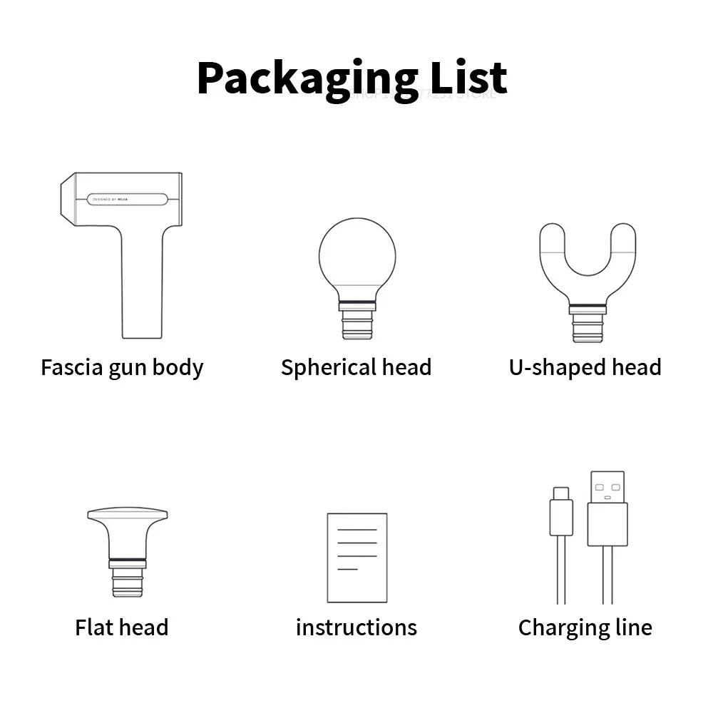 Xiaomi Mijia Fascia Gun 3 Strength Feedback 10mm Deep Relaxation 25kg Thrust 3 Gear Memory 2450mAh Sports Specific Massage Gun