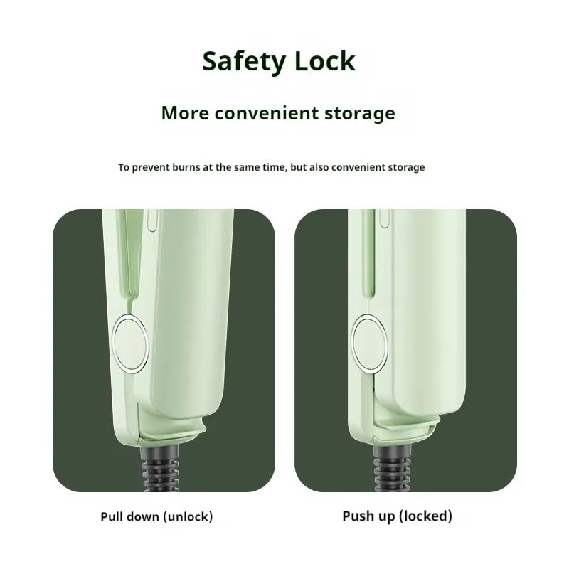 J1 Electric Hair Iron Quick Heating Curling Iron For Wavy Hairstyle Iron Hair Styling Curler Straightener For Home School Travel