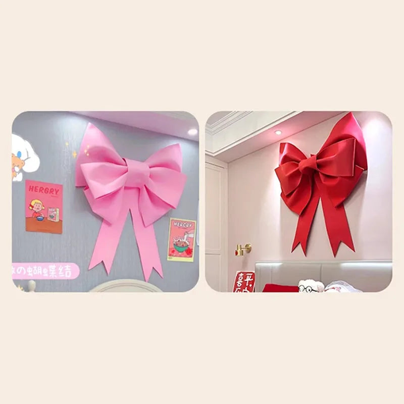 Big Giant Bow Christmas Decorations Xmas Tree DIY Material Birthday Party Wedding Display Front Door Home Decor Unfinished Kit