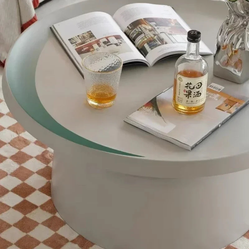 Hot Sale Nordic Coffee Table, Creative Round Living Room Table, High-end Light Luxury Side Desk, Modern Simple Furniture 121