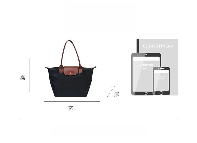 Women's shoulder bag new large-capacity tote bag armpit bag female Longxiang bag fashionable handbag