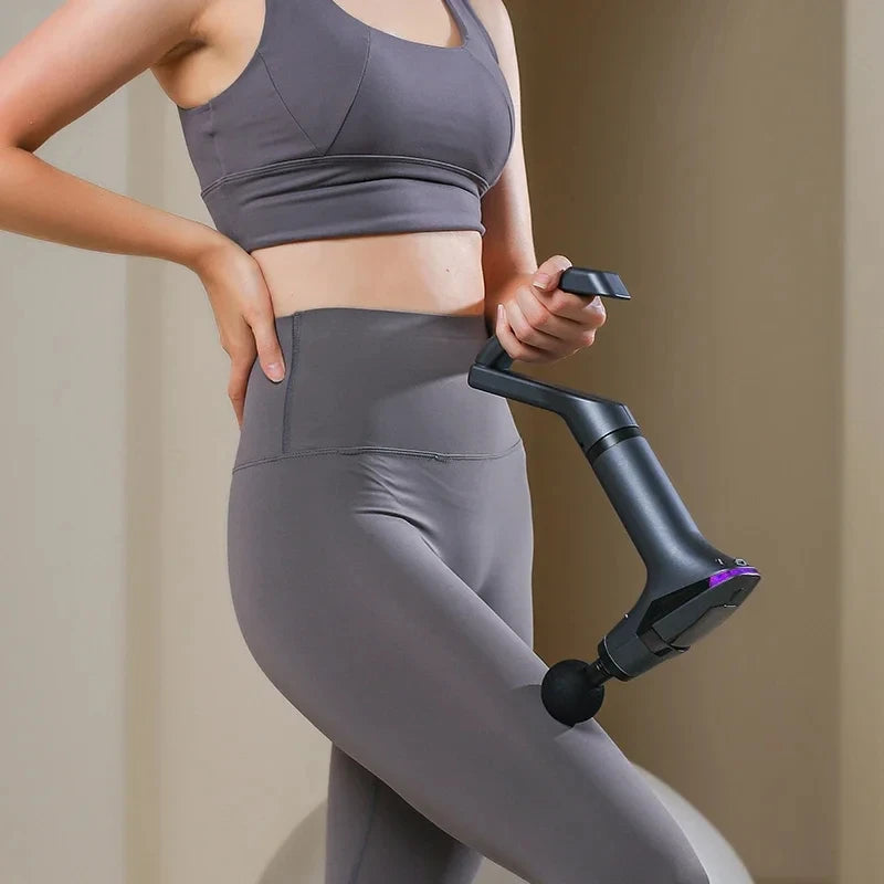 Hot Selling Long-handle Electric Massage Gun: Multifunctional for Muscle Relaxation, Deep Tissue Percussion Relief
