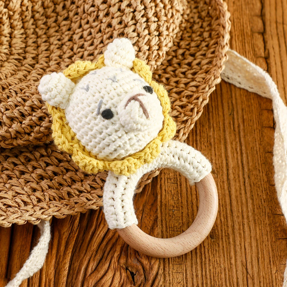 Newborn Bath Set Baby Drool Towel,Socks,Rattle,Brush,Mileage Card Gifts Box Photography Props Accessories Wooden Children's Gift