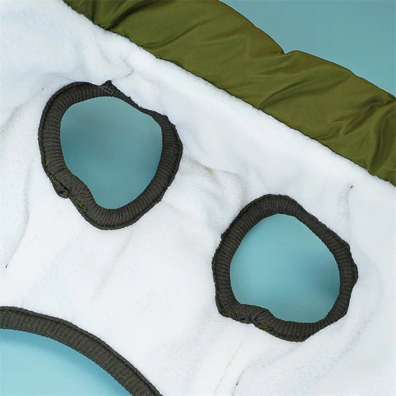 Winter Dog Clothes Puppy Cat Coat with Harness Waterproof Warm Cotton Jacket for Small Large Dogs Reflective Vest Pet Apparel