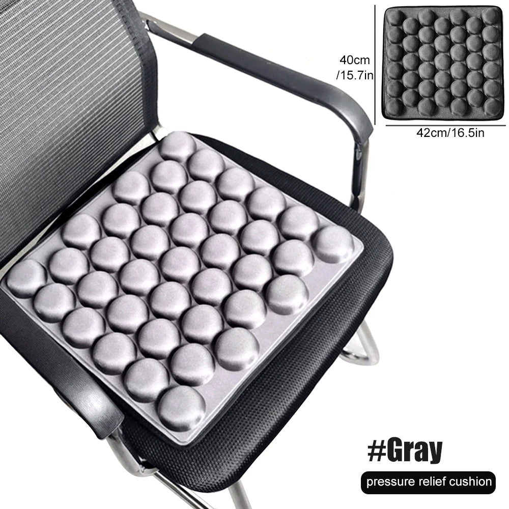 3D Air Cushion for Office Chair Car Seat Air Seat Cushion Back Cushion for Relieving Back Sciatica Tailbone Pain Seat Pad