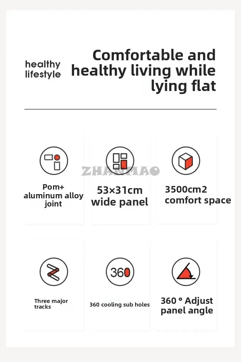 Lying Flat on The Bed, Laptop Desk, Foldable Tablet Stand, Adjustable and Movable, Writing Desk for Lying Down Desk Table