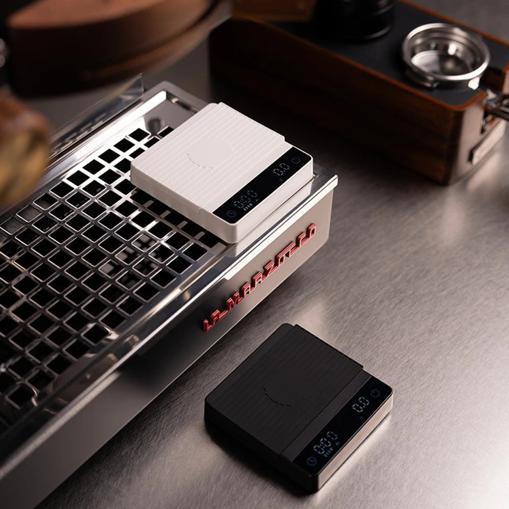 Italian Mini Espresso Coffee Electronic Scale Portable Special Hand-brewed Coffee Bean Scale Barista Timing Weighing Device