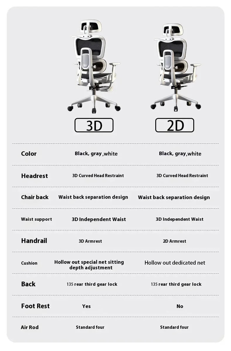 Ergonomic Chair 3D Headrest Armchair Gaming Chairs Computer Recliner Relaxing Massage Silla De Escritorio Office Furniture