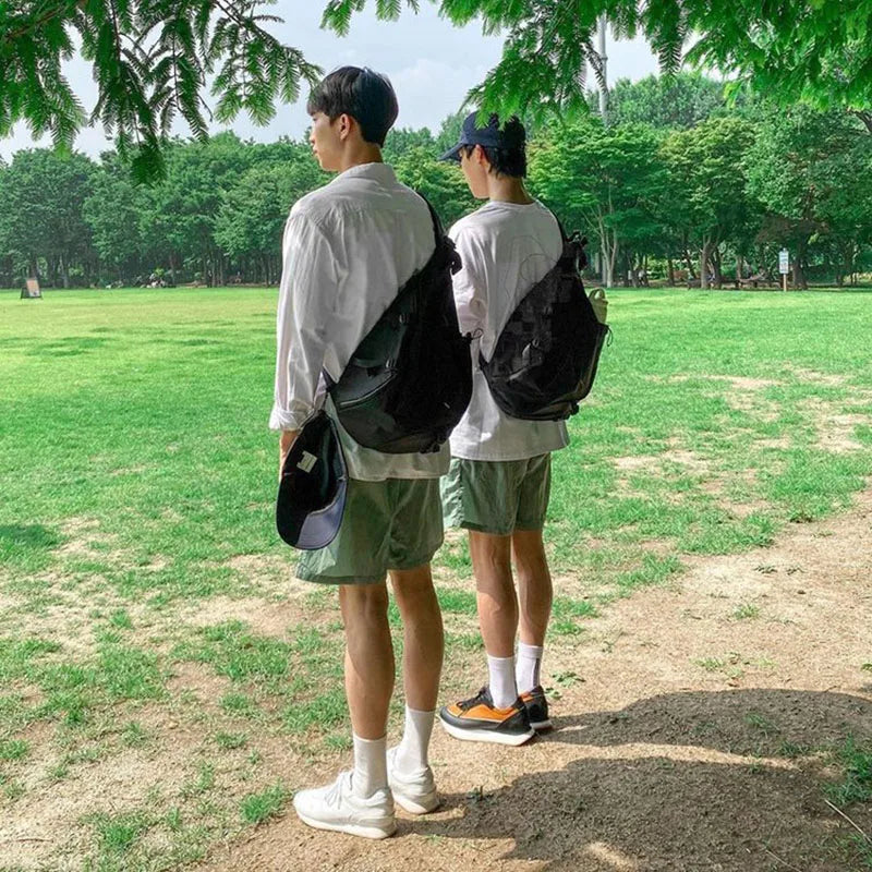 Large Capacity Men's Chest Pack Casual Hip Hop Travel Unisex Crossbody Bag High Quality Nylon Storage Shoulder Bag Free Shipping