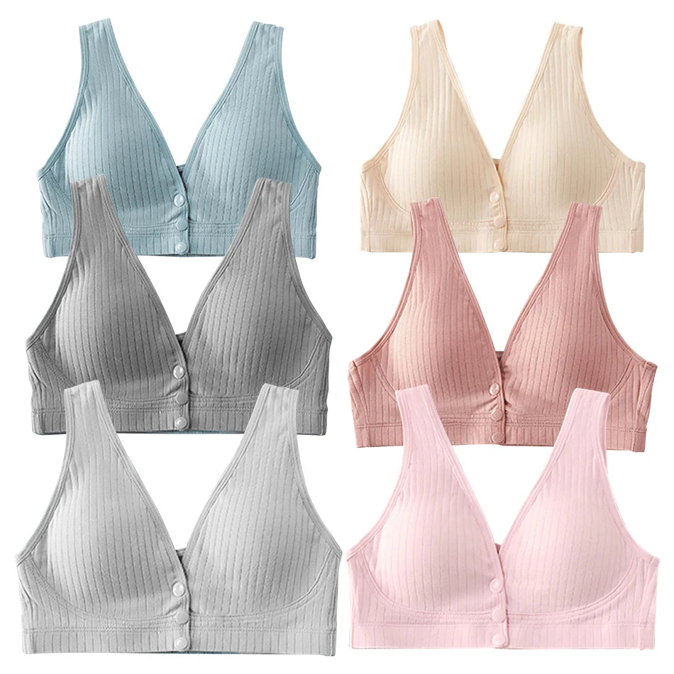 Pregnant Women Vest Style Wide Shoulder Straps Comfortable Soft and Convenient Breastfeeding Bras Women Cotton High Elastic Bra