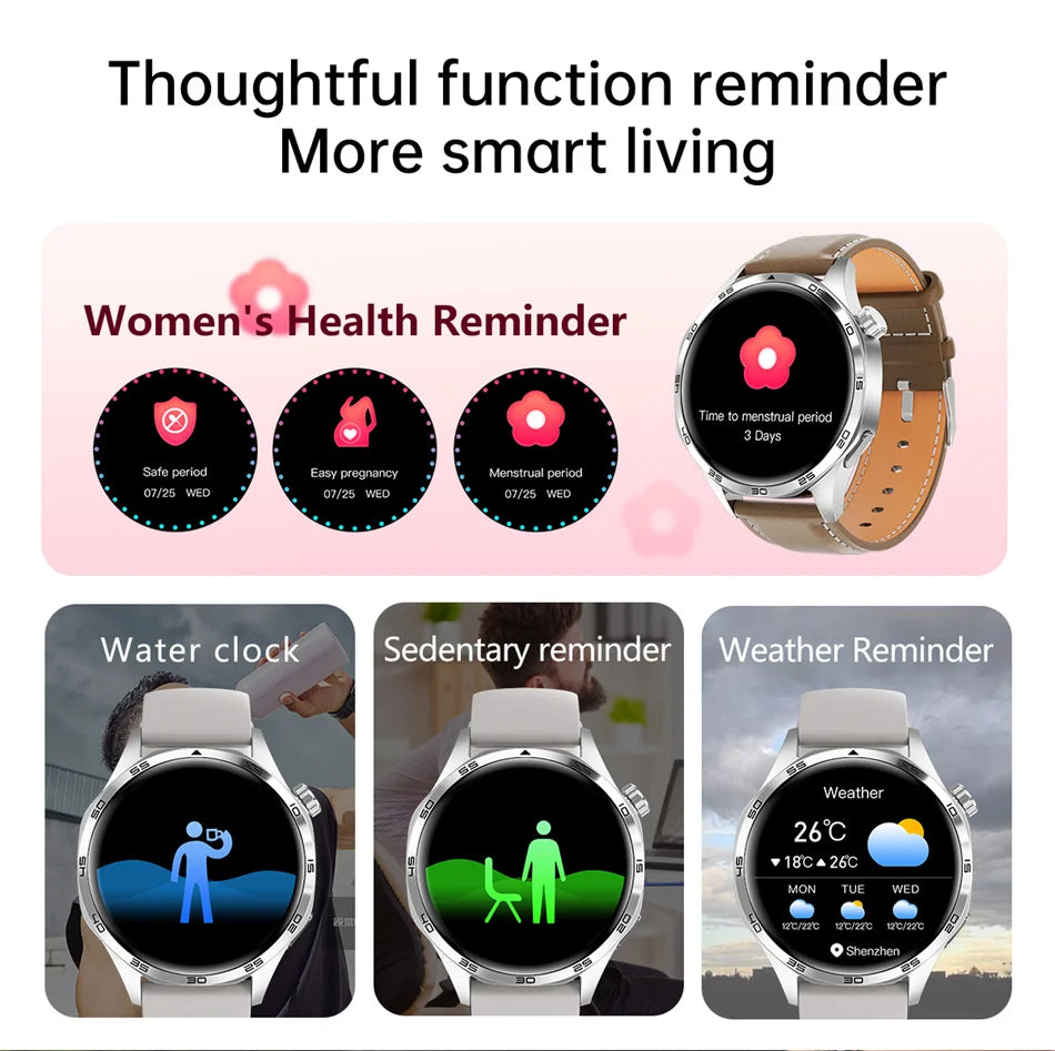 Smart Watch 5 Pro GPS NFC Smartwatch Men 360*360 AMOLED Screen Heart Rate Monitor Bluetooth Call IP67 Waterproof Men Smartwatch