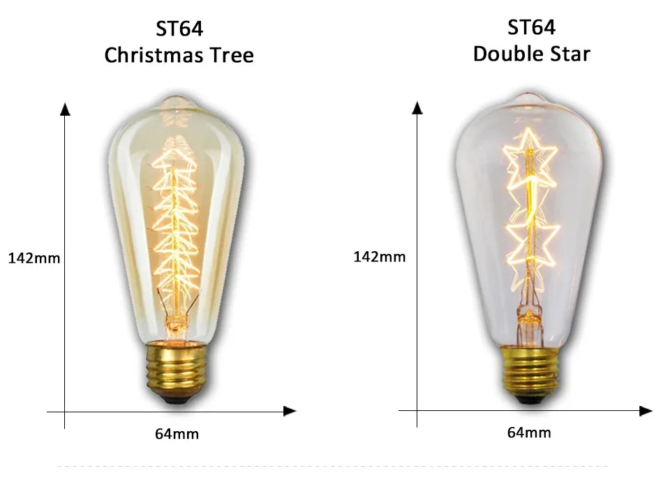Dimmable Edison Light Bulb E27 40W 220V Retro Vintage Edison Bulb Incandescent Ampoule Bulbs Vintage Edison Lamp Retro Light