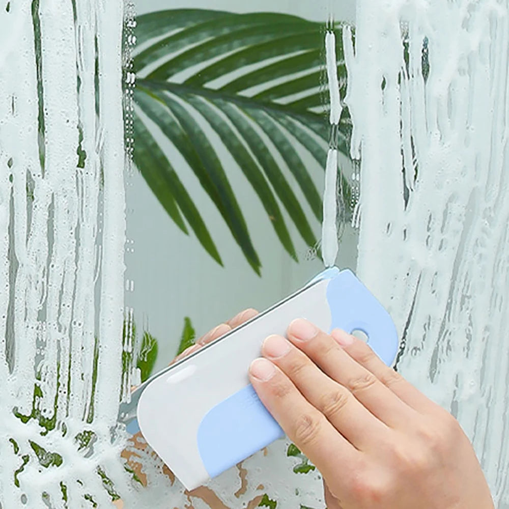 Soft Silicone Glass Wiper Scraper Bathroom Glass Cleaning Tools for Kitchen Car Mirror Cleaner Squeegee Window Cleaning Brush