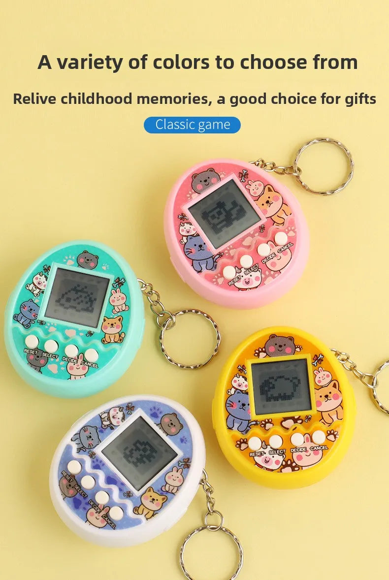 Electronic Pets Kids Game Toys Mini Handheld Game Console Virtual Tamagotchi For Kids Pixel Screen Game Machine Children's Toys