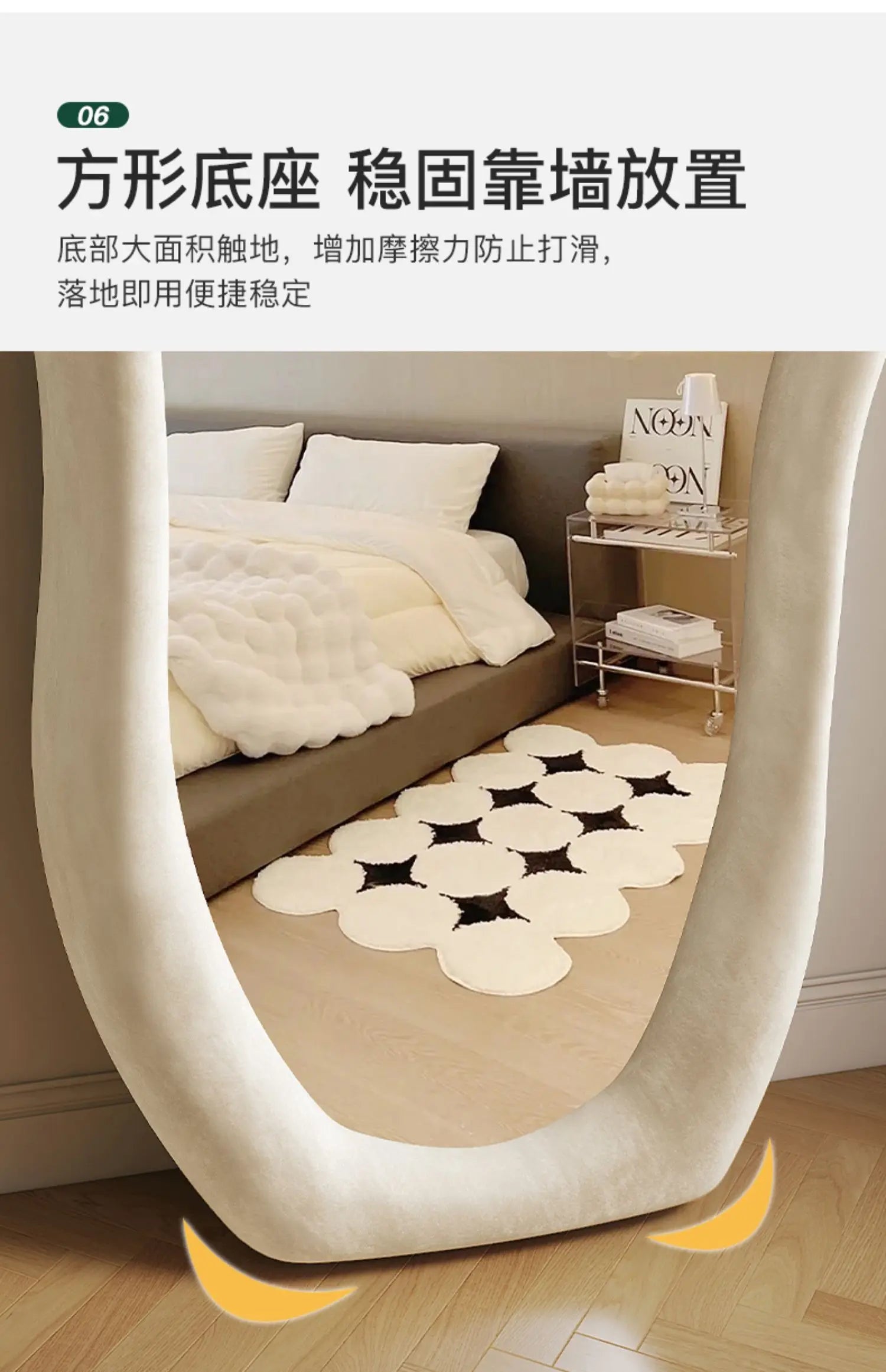 Oval Bed Room Mirrors Full Body Standing Nordic Design Luxury Mirrors Full Body Living Room Espejos Decorativos Room Decoration