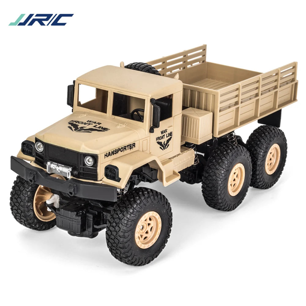 JJRC 1/18 Rc Car Off-Road  2.4G Radio Controlled Car Military Electric Machine 10Km/h Rc Buggy Children's Cars Toys for Boys kid