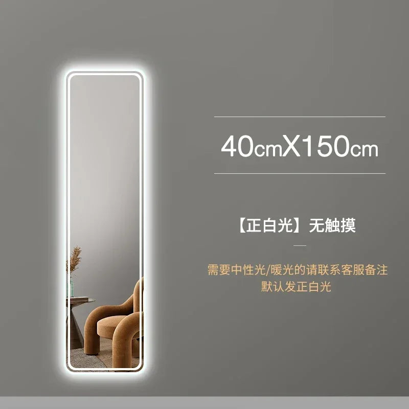 Bathroom Mirror Aestheti Full Length Hallway Large Floor Mirror Quality White Espelho Redondo Home Decorating Itemson sale