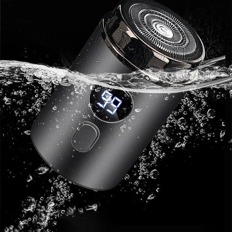 Men Electric Mini Shaver Rechargeable Type-c Charging Car Portable Led Digital Display Wet & Dry Shaver Men Women Home Razor