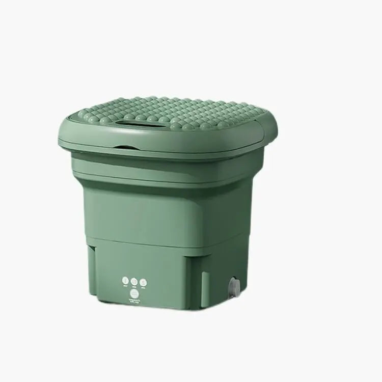 Portable folding washing machine With Spin Dryer Household Automatic Blue Light Sterilization Mini Underwear Laundry Washer