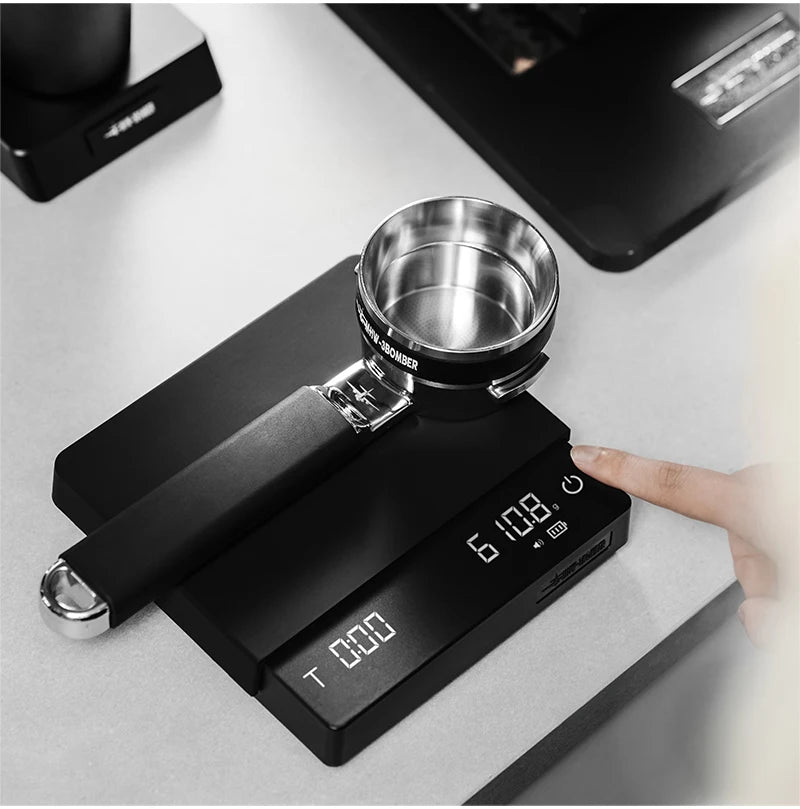 MHW-3BOMBER Upgrade Digital Kitchen Coffee Scale High Precision Rechargeable Espresso Electronic Scale Barista Accessories