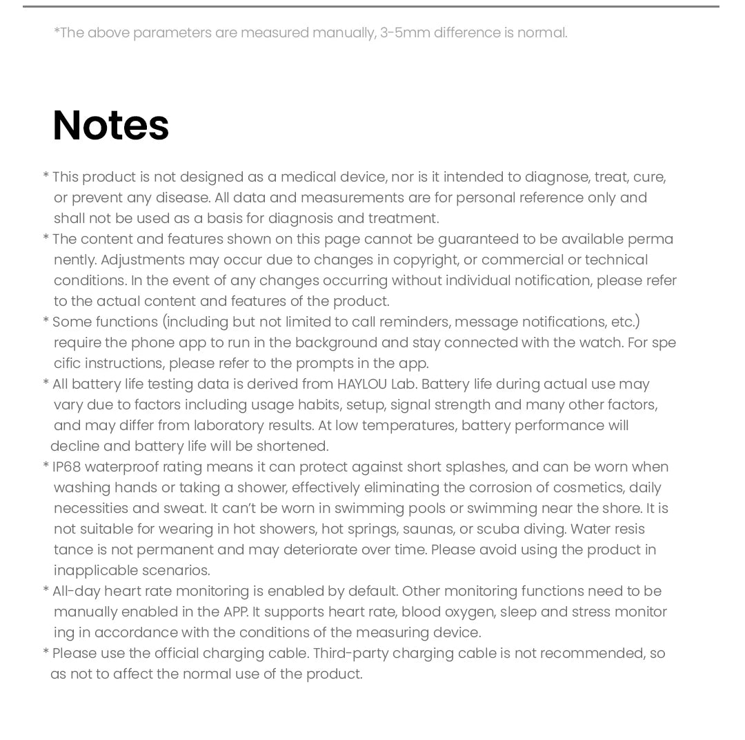 HAYLOU Watch S6 Smartwatch 2.01" HD Display Smart Watch Bluetooth Voice Callings IP68 Waterproof Fitness Tracking Smartwatch